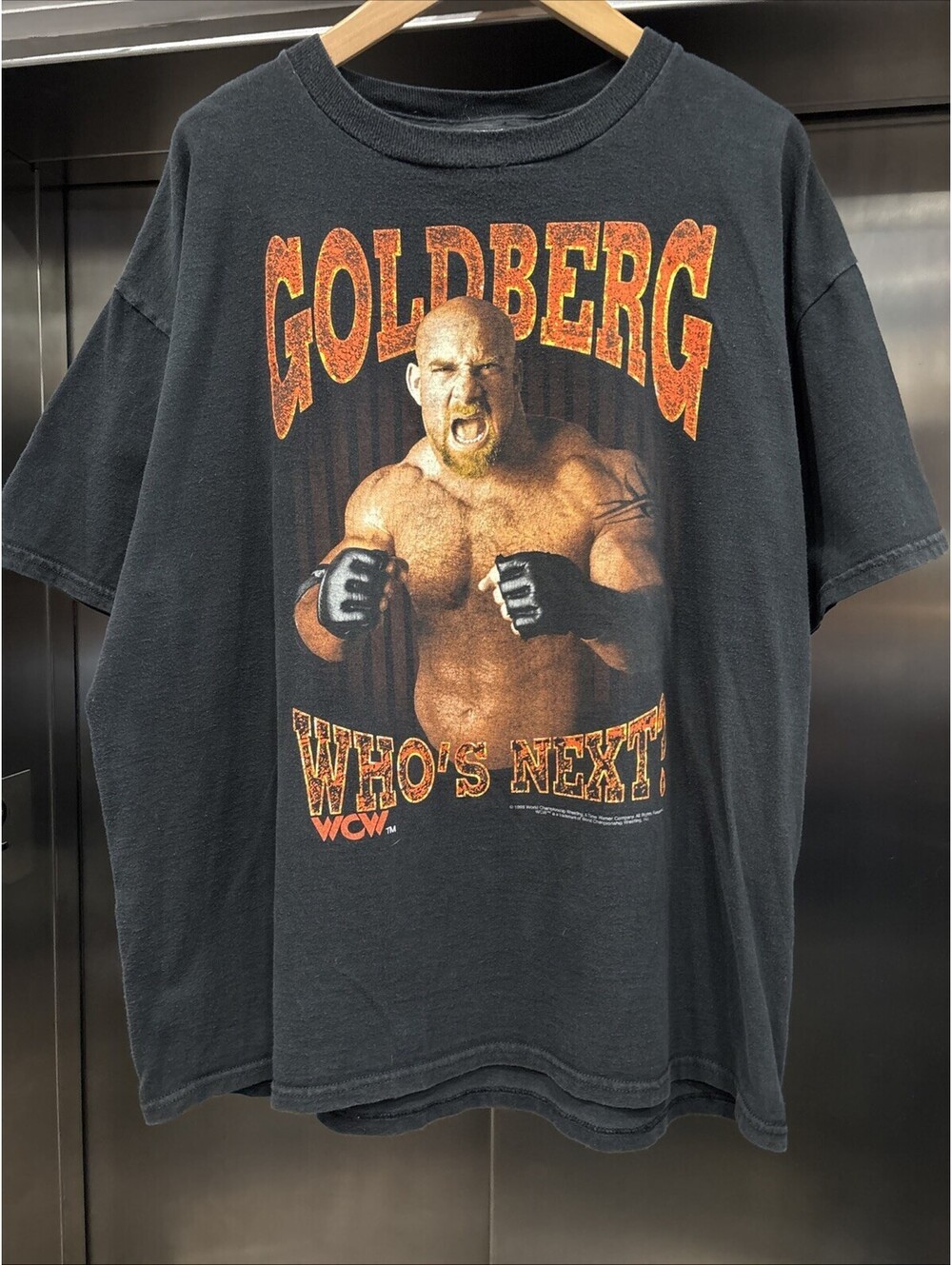 Vintage 1998 Goldberg Who’s Next WCW Wrestling Shirt